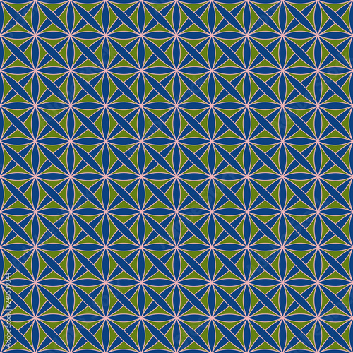 bezszwowy-wzor-z-stylizowanym-celtyckim-geometrycznym-ornamentem-w-zielonych-blekitnych-i-rozowych-kolorach-wektor