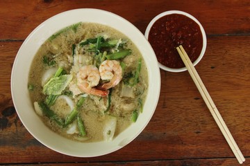 Wall Mural - Sukiyaki seafood with mix vegetables is delicious