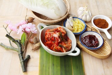 Wall Mural - Kimchi of korean food traditional is delicious