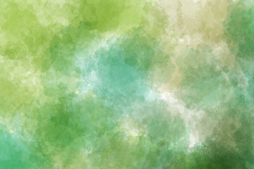 Wall Mural -  Green watercolor background