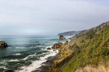 Wall Mural - Scenic pacific coast, north California