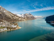 Lake Walen & the village of Weesen in Switzerland 