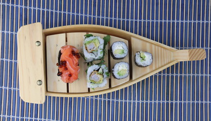 Poster - Bateau à sushis