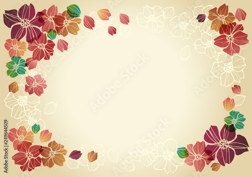 日本風 和柄 花柄フレーム 金色 Stock Vector Adobe Stock 日本風 和柄 花柄フレーム 金色 Stock Vector Adobe Stock
