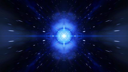 Wall Mural - Time vortex tunnel background.Wormhole though time and space.Seamless loop wormhole straight through time and space, warp straight ahead through this science fiction