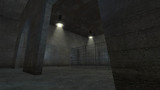 Fototapeta Do przedpokoju - Virtual World - Empty Hall with Cage - 3D Illustration