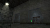 Fototapeta Do przedpokoju - Virtual World - Empty Hall with Cage - 3D Illustration