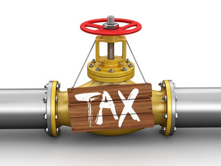 Poster - Pipeline with TAX. Image with clipping path