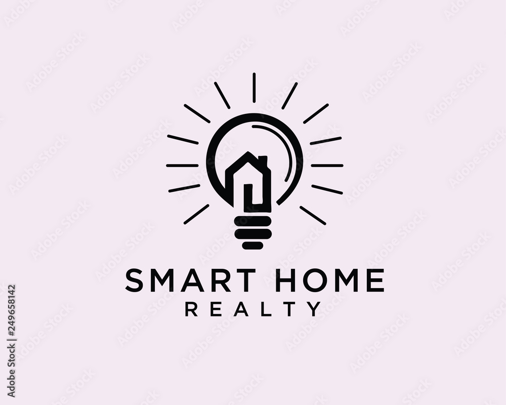 Smart Bulb Light Home Logo Design Inspiration Stock Vector Adobe Stock smart-bulb-light-home-logo-design-inspiration-stock-vector-adobe-stock