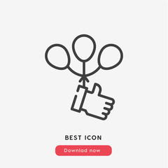 Poster - like icon vector