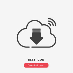 Aufkleber - cloud tech icon vector