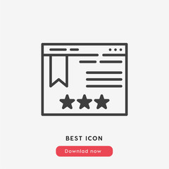 Poster - web page icon vector