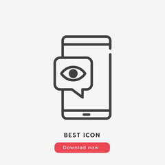 Poster - eyesight seen  icon vector