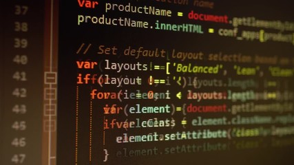Wall Mural - digital html code