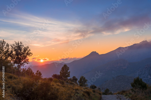 sunset at the Sierra de Tramontana mountains, mallorca, spain © Ugo Burlini