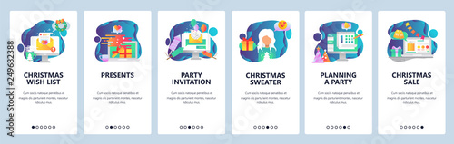 Fotografía Web site onboarding screens
