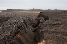 Iceland Reykjanes Peninsula Rocky Volcanic Sulfur Stones Shore Coast Line