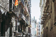 Ruelle du quartier gothique de Barcelone, Espagne 