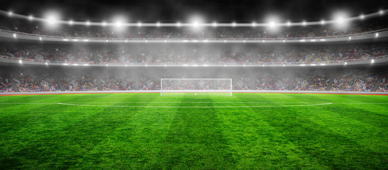 Canvas Print -  Stadium with the bright lights