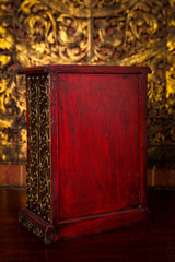 Wall Mural - Thai style cabinet is old