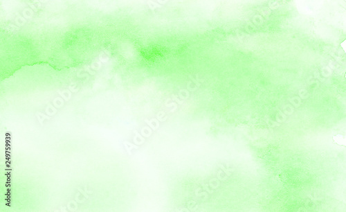 Vintage Light Green Shades Watercolor Background Retro Aquarelle