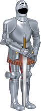 Suit Of Armor Vector Illustration