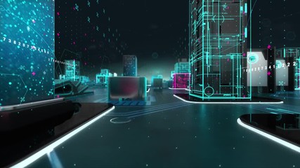 Wall Mural - Audit with digital technology concept