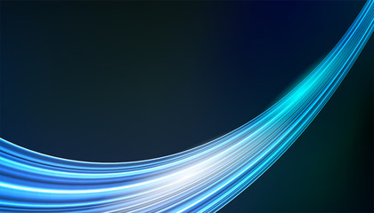 Abstract smooth blue color. Modern wave and curve background .Blue motion illustration. for brochure, website,card, flyer design.