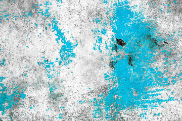 Wall Mural - grunge concrete wall blue color for texture background