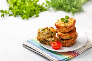 Poster - broccoli cheese bites  (muffins)