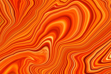 Colorful Marble Surface. Orange Marble Pattern Of The Blend Of Curves. Abstract Pattern.