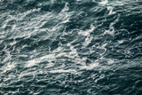 Fototapeta  - Sea water waves, ocean surface background, abstract aqua or liquid texture