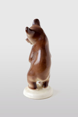 Wall Mural - Porcelain figurine of brown bear