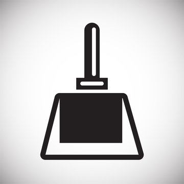 Toilet brush icon on white background for graphic and web design, Modern simple vector sign. Internet concept. Trendy symbol for website design web button or mobile app