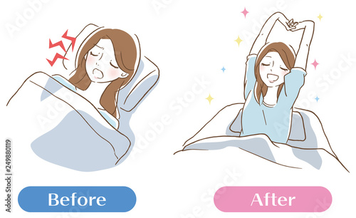 いびきが五月蠅い女性 イラスト セット Buy This Stock Vector And Explore Similar Vectors At Adobe Stock Adobe Stock