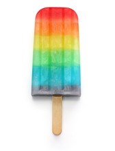 homemade rainbow ice pop