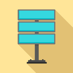 Poster - multi billboard icon. flat illustration of multi billboard vector icon for web design