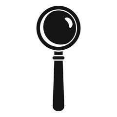 Poster - Magnify glass icon. Simple illustration of magnify glass vector icon for web design isolated on white background