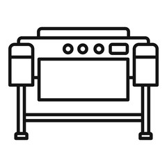 Poster - printer plotter icon. outline printer plotter vector icon for web design isolated on white backgroun