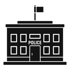 Poster - Police building icon. Simple illustration of police building vector icon for web design isolated on white background