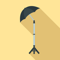 Poster - shadow camera umbrella icon. flat illustration of shadow camera umbrella vector icon for web design
