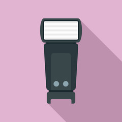 Poster - camera flashlight icon. flat illustration of camera flashlight vector icon for web design