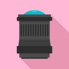 Poster - Lens icon. Flat illustration of lens vector icon for web design