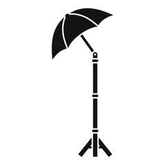 Poster - shadow camera umbrella icon. simple illustration of shadow camera umbrella vector icon for web desig