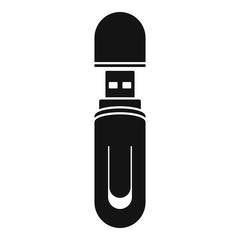 Poster - usb flash icon. simple illustration of usb flash vector icon for web design isolated on white backgr