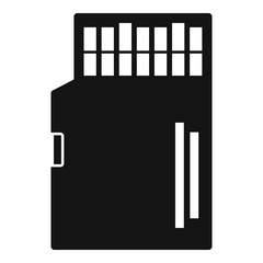 Poster - camera sd card icon. simple illustration of camera sd card vector icon for web design isolated on wh