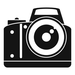 Poster - Professional camera icon. Simple illustration of professional camera vector icon for web design isolated on white background