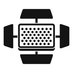 Poster - video camera flash icon. simple illustration of video camera flash vector icon for web design isolat