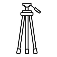 Poster - camera tripod icon. outline camera tripod vector icon for web design isolated on white background