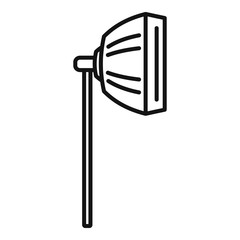Poster - studio light stand icon. outline studio light stand vector icon for web design isolated on white bac